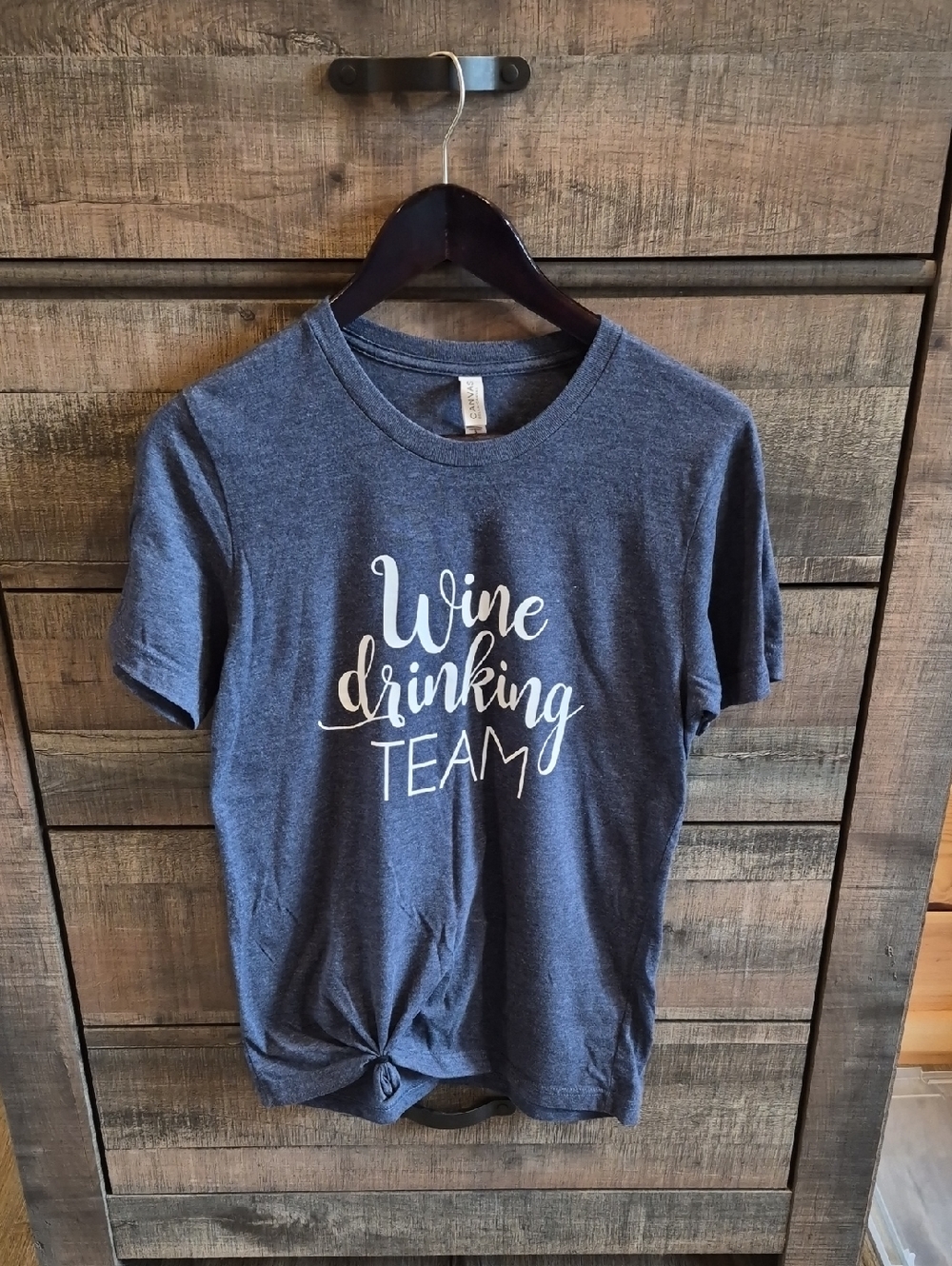 Wine Drinking Team Navy Graphic Tee